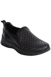 Mammamia D24Ya-3340 Kadın Deri Comfort Ayakkabı Siyah 