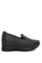 Mammamia D24Ya-3520 Kadın Deri Casual Ayakkabı Siyah 
