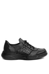 Mammamia D24Ya-3580 Kadın Deri Comfort Ayakkabı Siyah 