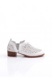 Mammamia D24Ya-640 Kadın Deri Casual Ayakkabı Beyaz 