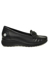 Mammamia D24Ya-685 Kadın Deri Loafer Ayakkabı Siyah 