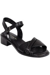Mammamia D24Ya-880 Kadın Deri Comfort Ayakkabı Siyah 