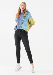 Mavi M100328-31910-22K Tess Smoke Gold Luxury Kadın Jean Pantolon Skinny Gri - MAVİ