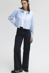 Mavi M1010152-84023 Malibu Dark Smoke Denim Kadın Jean Pantolon Siyah - MAVİ