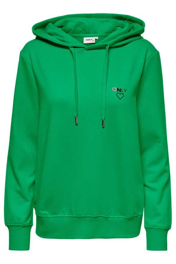 Only 15245297 23Y Onlnoom L S Logo Hood Noos Kad n Sweatshirt Ye il