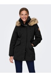 Only 15300627-Fw Onlnewprıska Parka Jacket Cc Otw Kadın Parka Kaban Siyah - ONLY