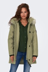 Only 15304625-Fw Onlırıs Fur Wınter Parka Cc 2023 Otw Kadın Parka Kaban Yeşil - ONLY