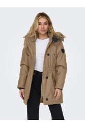 Only 15304625 Onlırıs Fur Wınter Parka Lıfe Cc Otw Kadın Kaban Kahverengi - ONLY