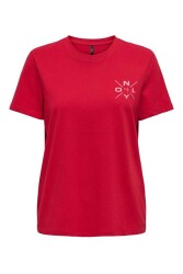 Only 15339251 Onllotta S/S Tee Cs Jrs Kadın T-Shirt Kırmızı 