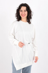 Puane 10389 Kadın Tunik Ss Beyaz - PUANE