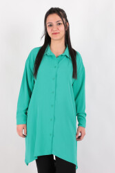 Puane 10432 Kadın Gömlek Ss Yeşil 