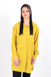 Puane 10438 Kadın Gömlek Ss Sarı 