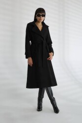 Robin D99406 Kadın Kaban Siyah - ROBİN