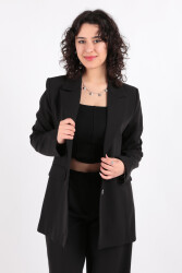 Soul 31609 Kadın Astarlı Blazer Ceket Ss Siyah 