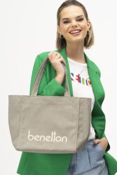 United Colors Of Benetton Bnt-1163 Kadın Omuz & Kol Çantası Bej 