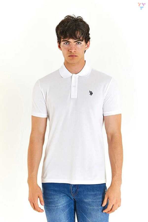 U.S. Polo Assn. G081Gl011 50279573 Erkek Polo Yaka T Shirt Beyaz G081GL011 1792406 DGN Online